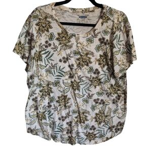 Short Sleeve Old Navy Floral Everywear tee xl